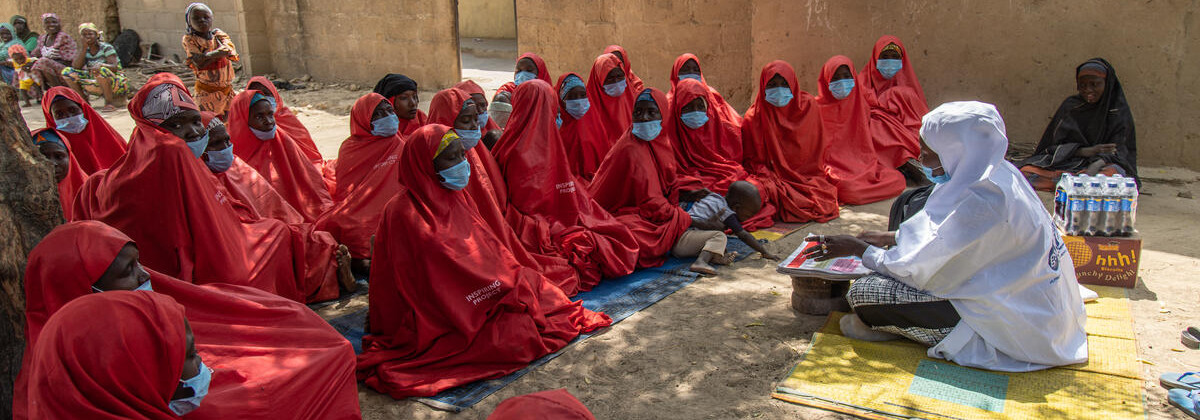 A women’s group meet in a community in Jigawa State, Nigeria. Image credit: Yagazie Emezi / Save the Children